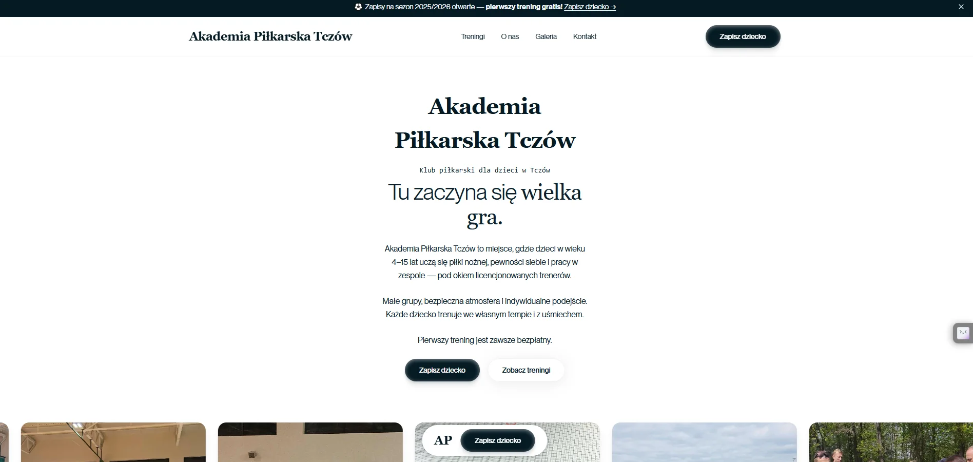 Akademia Tczów — education platform